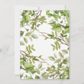 Greenery Geometric Bridal Shower Invitations Kaart (Achterkant)