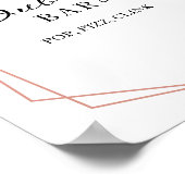 Greenery Geometric Bubble Bar Pop Fizz Clink Sign. Poster (Hoek)