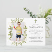 Greenery Geometric Confirmation Kaart (Staand voorkant)