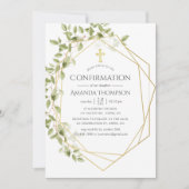 Greenery Geometric Confirmation Kaart (Voorkant)