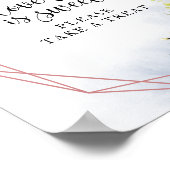 Greenery Geometric Eucalyptus Love is Sweet Sign Poster (Hoek)