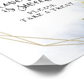 Greenery Geometric Eucalyptus Love is Sweet Sign Poster (Hoek)