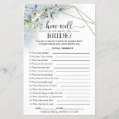 Greenery Geometric hoe goed ken je de bride? Flyer (Voorkant)