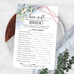 Greenery Geometric hoe goed ken je de bride? Flyer<br><div class="desc">Greenery Geometric hoe goed ken je de Bride Flyer?</div>