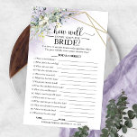 Greenery Geometric hoe goed ken je de bride? Flyer<br><div class="desc">Greenery Geometric hoe goed ken je de Bride Flyer?</div>