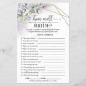 Greenery Geometric hoe goed ken je de bride? Flyer (Voorkant)