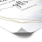 Greenery Geometric Kaarten and Gifts Sign Poster (Hoek)