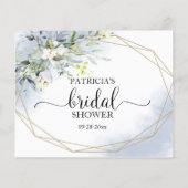 Greenery Geometric Vrijgezellenfeest Advice Cards (Achterkant)