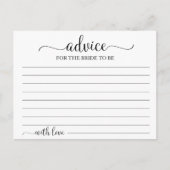 Greenery Geometric Vrijgezellenfeest Advice Cards Briefkaart (Voorkant)