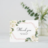 Greenery Geometric Vrijgezellenfeest Dank u Postca Briefkaart (Staand voorkant)