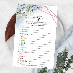 Greenery Geometric Vrijgezellenfeest Emoji Piction Flyer