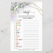 Greenery Geometric Vrijgezellenfeest Emoji Piction Flyer (Voorkant)