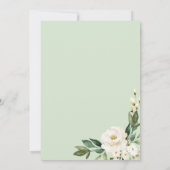 Greenery Geometric Vrijgezellenfeest Menu voor Bor Kaart (Achterkant)