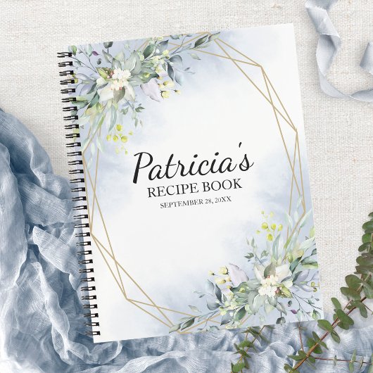 Greenery Geometric Vrijgezellenfeest Recipe Book Notitieboek