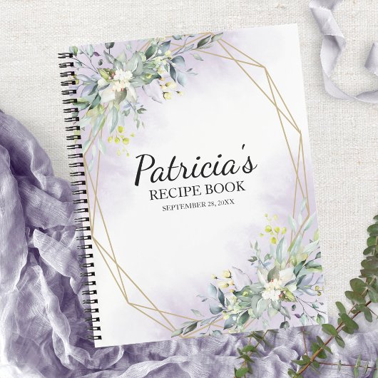 Greenery Geometric Vrijgezellenfeest Recipe Book Notitieboek