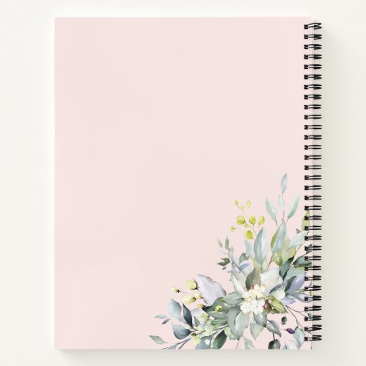 Greenery Geometric Vrijgezellenfeest Recipe Book Notitieboek (Achterkant)