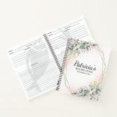 Greenery Geometric Vrijgezellenfeest Recipe Book Notitieboek (Binnen)