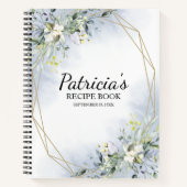 Greenery Geometric Vrijgezellenfeest Recipe Book Notitieboek (Voorkant)