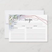 Greenery Geometric Vrijgezellenfeest Recipe Kaarte (Voorkant)