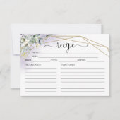 Greenery Geometric Vrijgezellenfeest Recipe Kaarte (Voorkant)