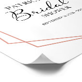 Greenery Geometric Vrijgezellenfeest Welcome Poste Poster (Hoek)