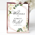 Greenery Geometric Vrijgezellenfeest Welcome Poste Poster<br><div class="desc">Mooie groene eucalyptus witte florale geometrische vrijgezellenfeest welkomstteken. Eenvoudig aan te passen met uw details. Neem contact met me op via chat als je vragen hebt over het kunstwerk of je moet aanpassen. OPMERKING: voor hulp bij bestellingen, verzendgegevens, productinformatie, enz., neemt u rechtstreeks contact op met Zazzle Customer Care: https://help.zazzle.com/hc/en-us/articles/221463567-How-Do-I-Contact-Zazzle-Customer-Support-....</div>