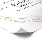 Greenery Geometric Vrijgezellenfeest Welcome Poste Poster (Hoek)