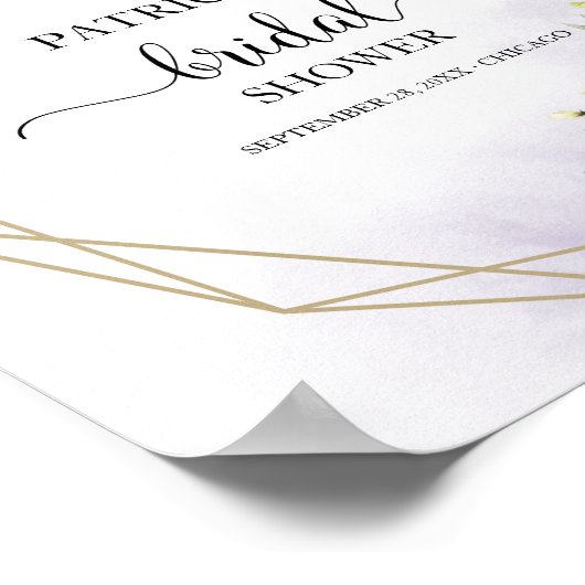 Greenery Geometric Vrijgezellenfeest Welcome Poste Poster (Hoek)