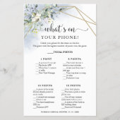 Greenery Geometric wat op uw telefoonbrochure is Flyer (Voorkant)