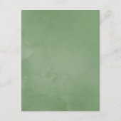 Greenery Geometric Wedding Guest Details Informatiekaartje (Achterkant)