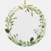Greenery Geometric Wedding Ornament Gift (Achterkant)
