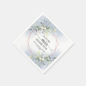 Greenery Geometric Wreath Vrijgezellenfeest Napkin Servet (Hoek)