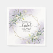 Greenery Geometric Wreath Vrijgezellenfeest Napkin Servet (Voorkant)