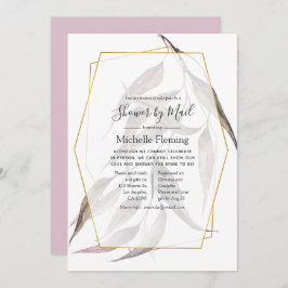 Greenery Geometrische Baby of Vrijgezellenfeest pe Kaart