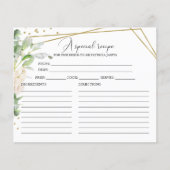 Greenery Geometry Gold Foil Vrijgezellenfeest Reci (Voorkant)