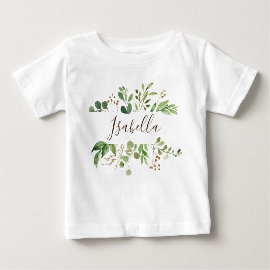 Greenery gepersonaliseerde baby (Voorkant)