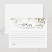 Greenery Gold Advice voor de toekomstige Kaart (Voorkant / Achterkant)