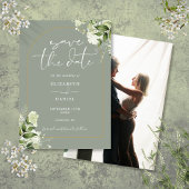 Greenery Gold Arch Foto Sage Green Wedding Save The Date