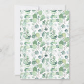 Greenery Gold Beer Baby shower Barly wait Baby Kaart (Achterkant)