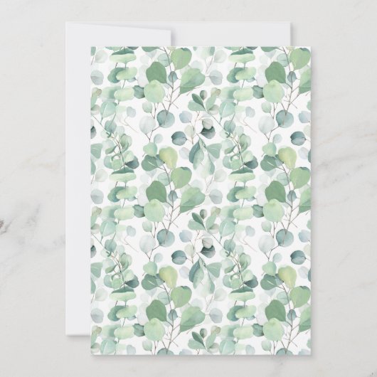 Greenery Gold Beer Baby shower Barly wait Baby Kaart (Achterkant)