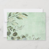 Greenery Gold Birthday Cute Woodland Animals Bedankkaart (Achterkant)