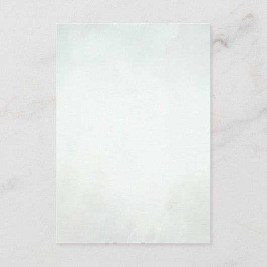 Greenery Gold Botanical Leaves Accommodations Informatiekaartje (Achterkant)