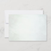 Greenery Gold Botanical Leaves RSVP Card Kaartje (Achterkant)