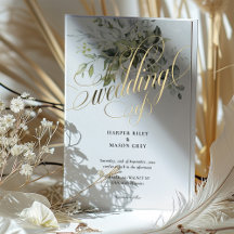 Greenery Gold Calligraphy Huwelijk Elegant Script