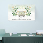 Greenery Gold Drive door Vrijgezellenfeest Welkom Spandoek (Beurs)