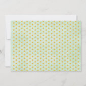 Greenery Gold Elephant Moon Stars Baby shower Kaart (Achterkant)