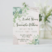 Greenery, Gold en Ivory Vrijgezellenfeest Kaart (Staand voorkant)