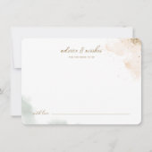 Greenery Gold Eucalyptus Advice en wenst Bride Kaart (Voorkant)