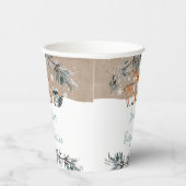 Greenery Gold Eucalyptus Baby shower Cups Papieren Bekers (Rechts)