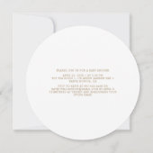 Greenery Gold Eucalyptus Het is een meisje Baby sh Kaart (Achterkant)